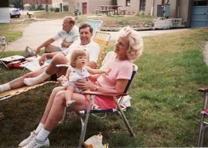 1988 Fathers Day and Roys 54th Birthday At Marys House Henry Roy Allyssa Milly Picture 9
