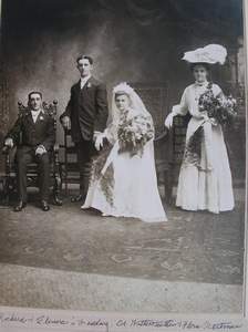 Richard and Elenoras Wedding EdWitterstaetter and Flora Reitman Witnesses Picture 78