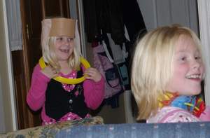Abby in costume and Zoe Picture 1