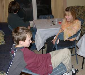 Andrew avoiding Camera, Timmy and Mary Picture 2