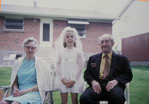 Beths First Communion Grandma and Grandpa Witterstaetter Picture 80