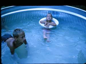 Bill and Ron in pool 2 Picture 88