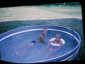 Bill and Ron in pool Picture 89