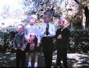 Bills First Communion Ron Ann Bill Rick Picture 127