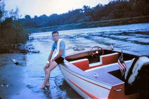 Bob Gilespe and boat Picture 143