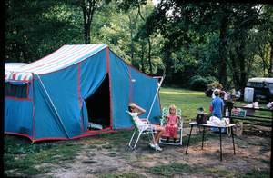 Camping with Circus Tent Rick Mary Ron Sandy Picture 174