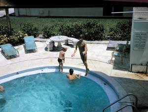 Florida Trip Tom Bill Rick in Uncle Daves Hotel Pool Picture 270
