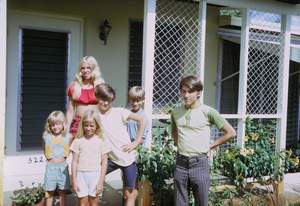 Grandma Husmans House in Pompano Beach Kathy Ann Mary Rick Ron Bill Picture 287