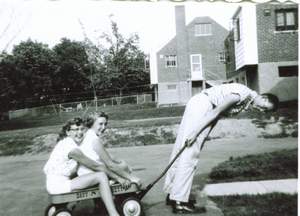148 Joan in wagon Picture 148