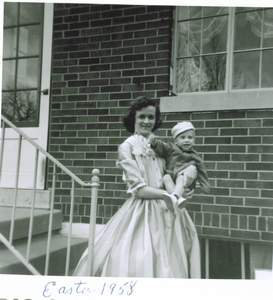 158 158Mary Ann and Bill labeled Easter 1958 Picture 158