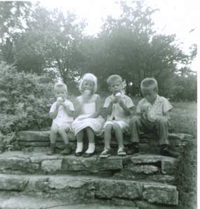 241 Ron Ann Rick Bill Eating IceCreamCones Picture 241
