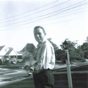 257 Stan and Beth labeled September 1964 Millers Front Yard Picture 257